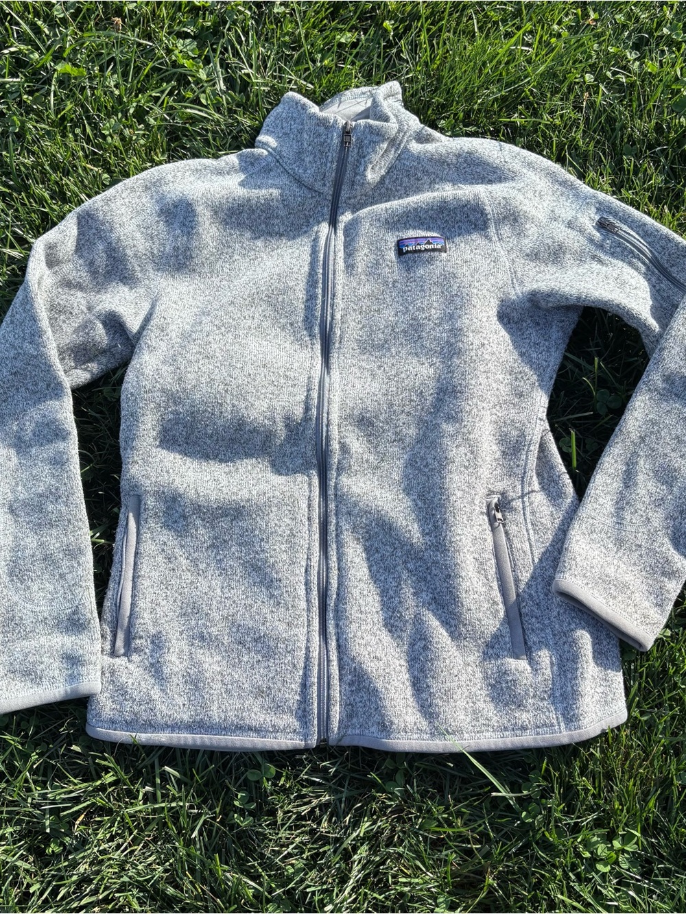 Patagonia Gray Full-Zip Fleece Jacket